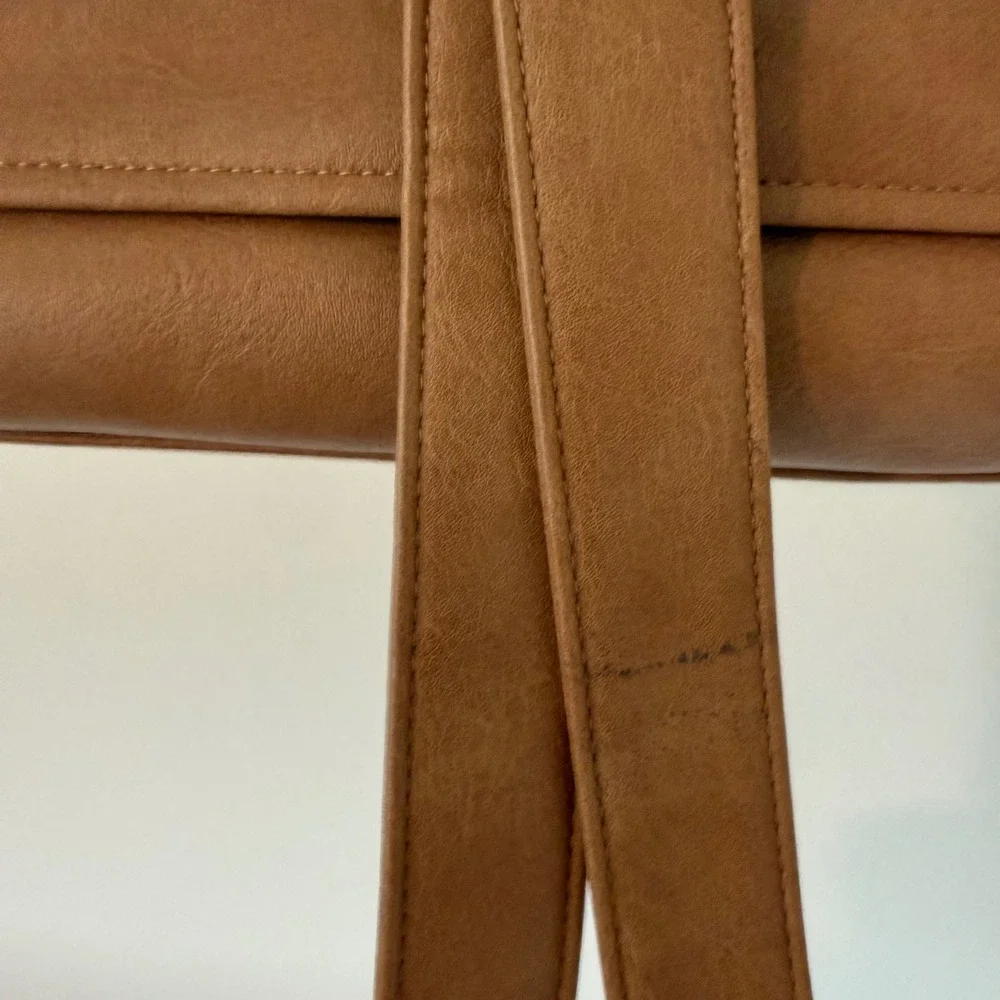 GEMINI CONVERTIBLE BACKPACK WORK TOTE ALMOND AQUA LINING DIAPER BAG
